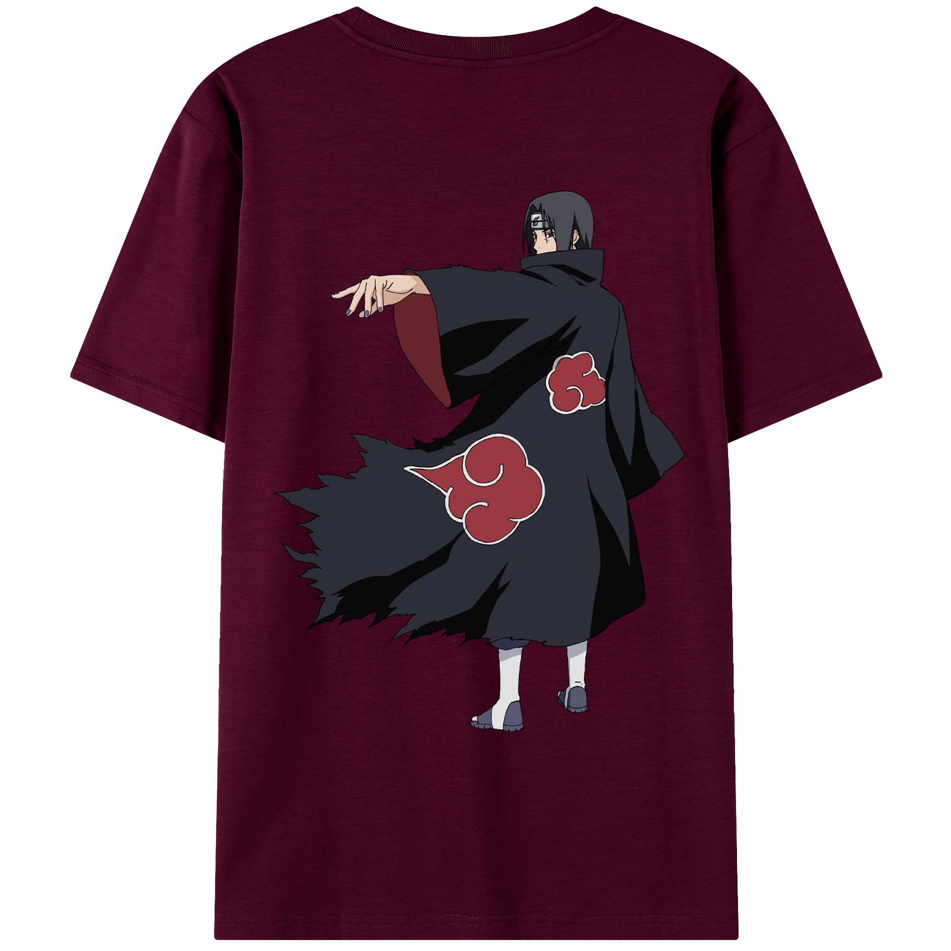 （画像用） NARUTO -ナルト- うちは イタチ Uchiha Itachi レディース半袖Tシャツ(バックプリント)